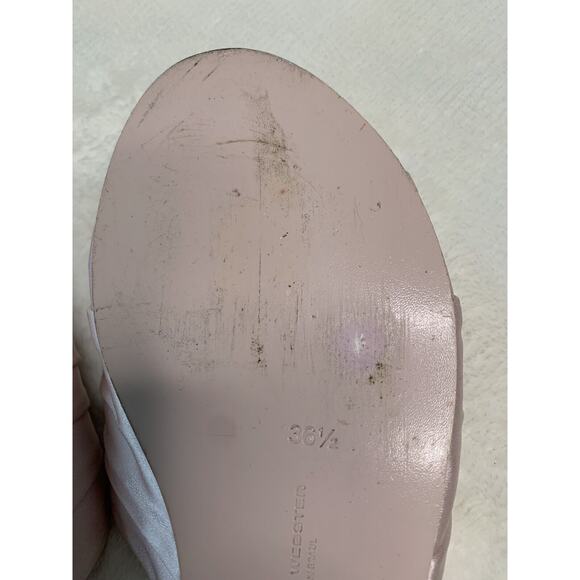 Sophia Webster Flats Lilico Crystal Pink Ruched Satin Slide Sandals 36.5 - Picture 6 of 11